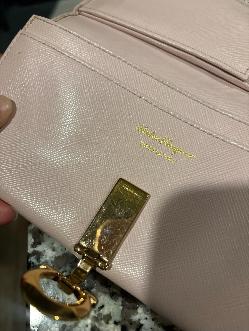 Vintage Salvatore Ferragamo Gancini Continental Wallet | Pink | Medium